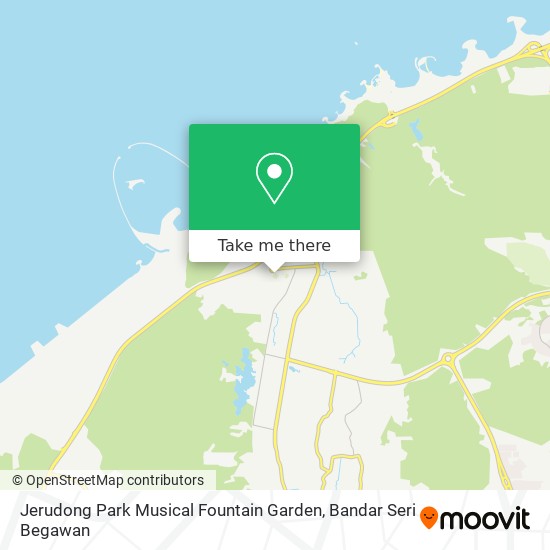 Jerudong Park Musical Fountain Garden map