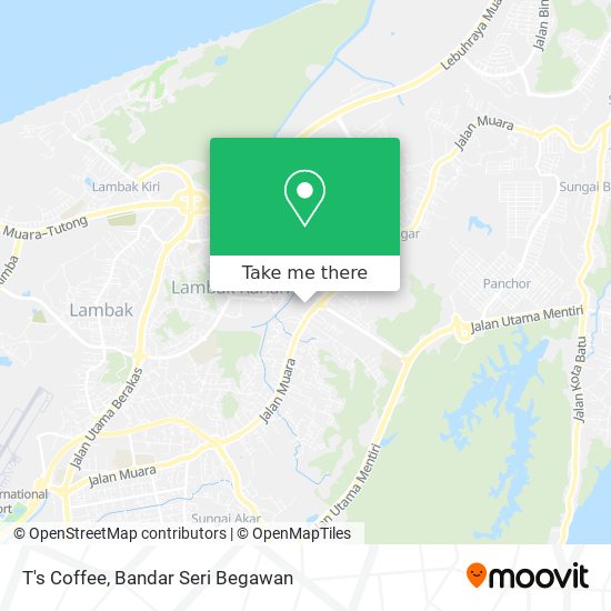 T's Coffee map