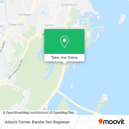 Adam's Corner map