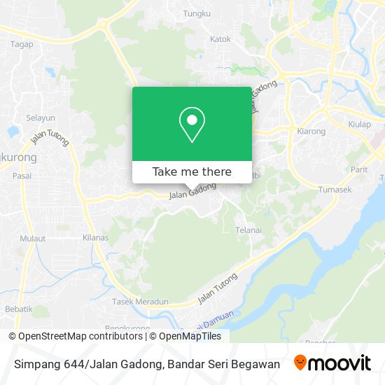 Simpang 644/Jalan Gadong map