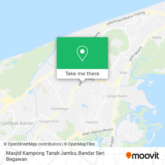 Masjid Kampong Tanah Jambu map