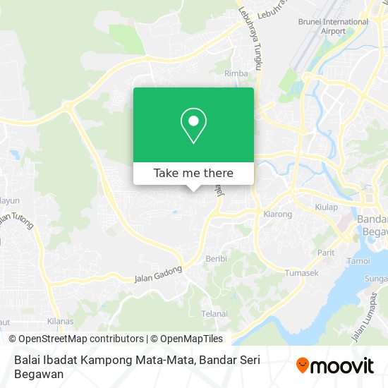 Peta Balai Ibadat Kampong Mata-Mata