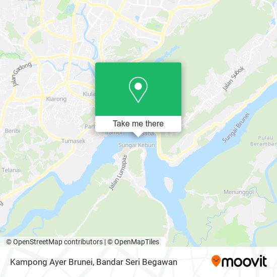 Kampong Ayer Brunei map