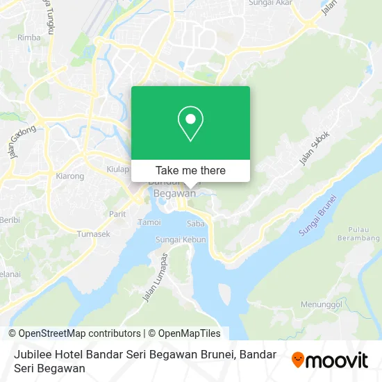 Jubilee Hotel Bandar Seri Begawan Brunei map