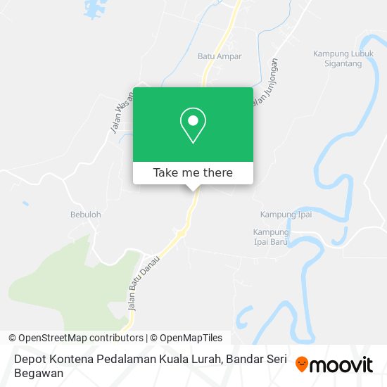 Peta Depot Kontena Pedalaman Kuala Lurah