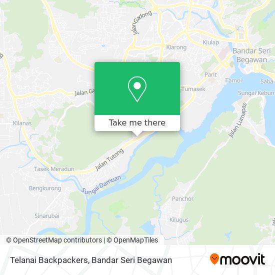 Telanai Backpackers map