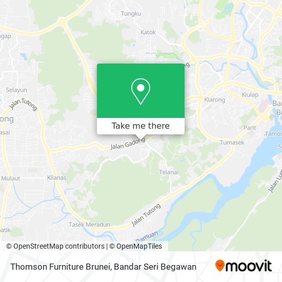 Thomson Furniture Brunei map