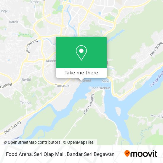 Food Arena, Seri Qlap Mall map