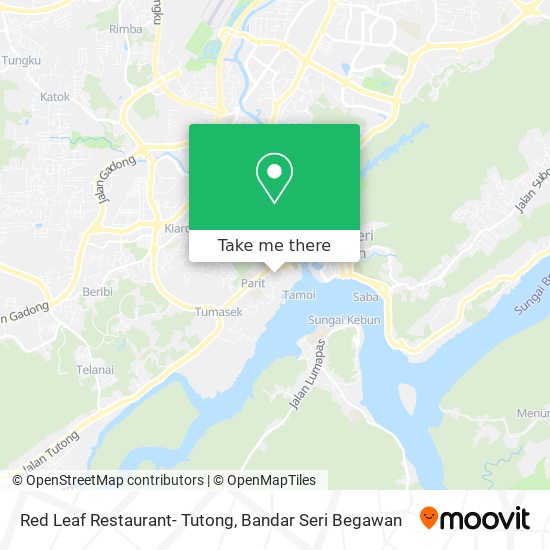Red Leaf Restaurant- Tutong map