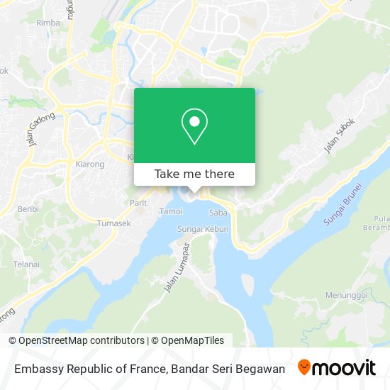 Embassy Republic of France map