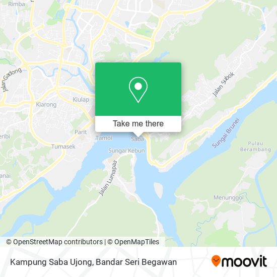 Peta Kampung Saba Ujong