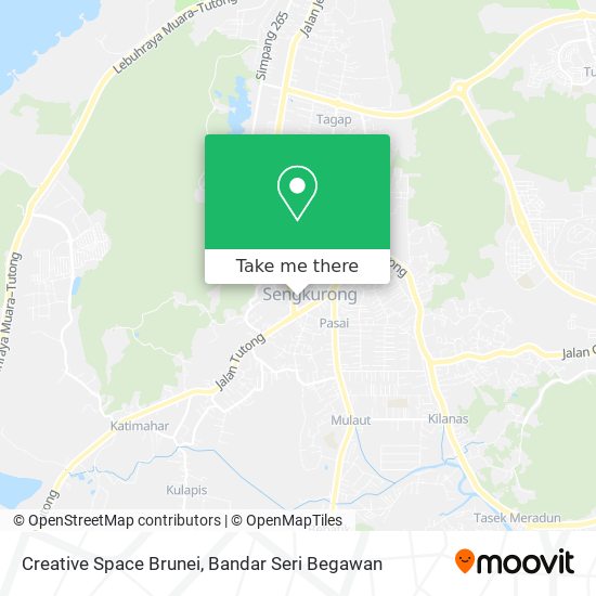 Creative Space Brunei map