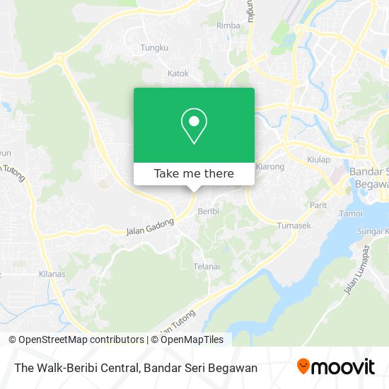 The Walk-Beribi Central map