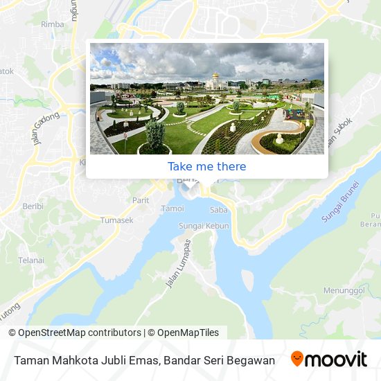 Taman Mahkota Jubli Emas map