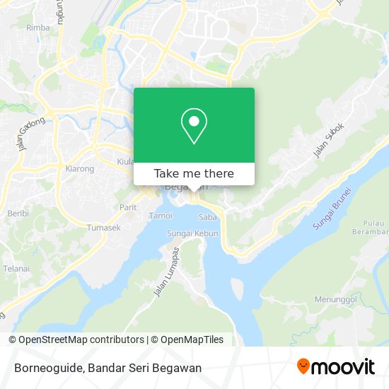 Borneoguide map