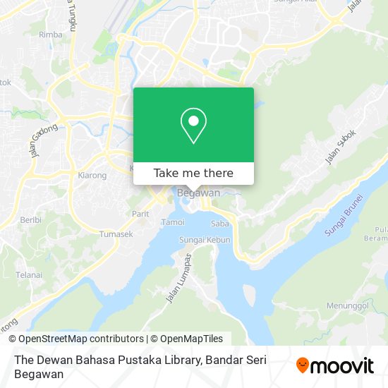 The Dewan Bahasa Pustaka Library map