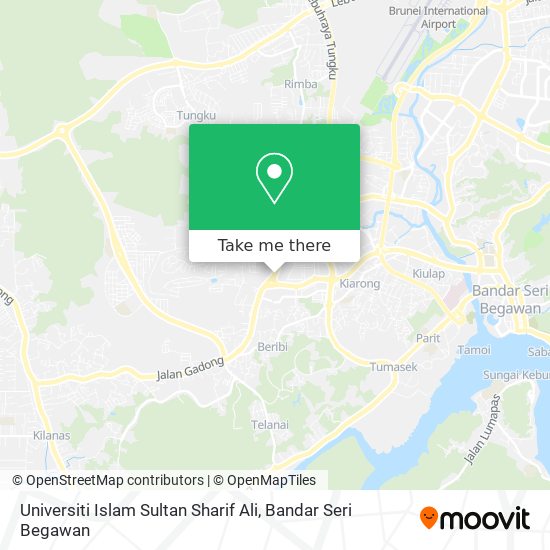 Peta Universiti Islam Sultan Sharif Ali