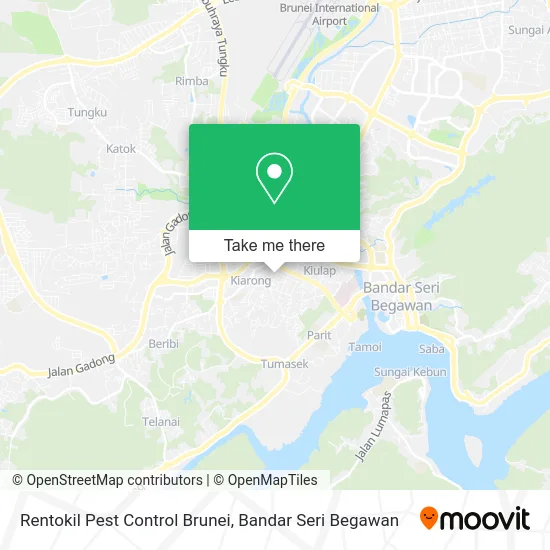 Rentokil Pest Control Brunei map
