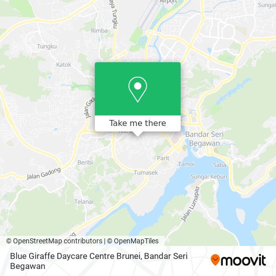 Blue Giraffe Daycare Centre Brunei map