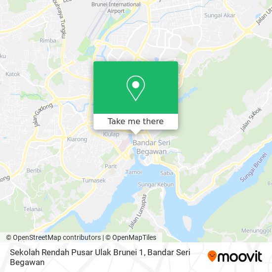 Sekolah Rendah Pusar Ulak Brunei 1 map