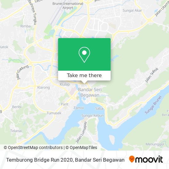 Temburong Bridge Run 2020 map