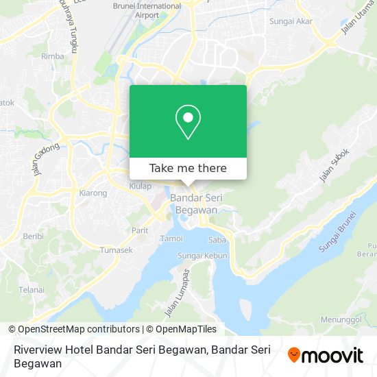 Peta Riverview Hotel Bandar Seri Begawan