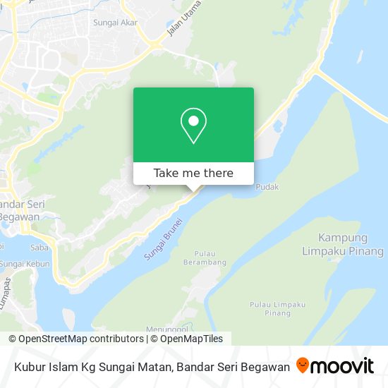 Kubur Islam Kg Sungai Matan map