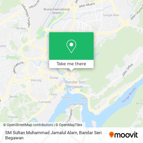 Peta SM Sultan Muhammad Jamalul Alam