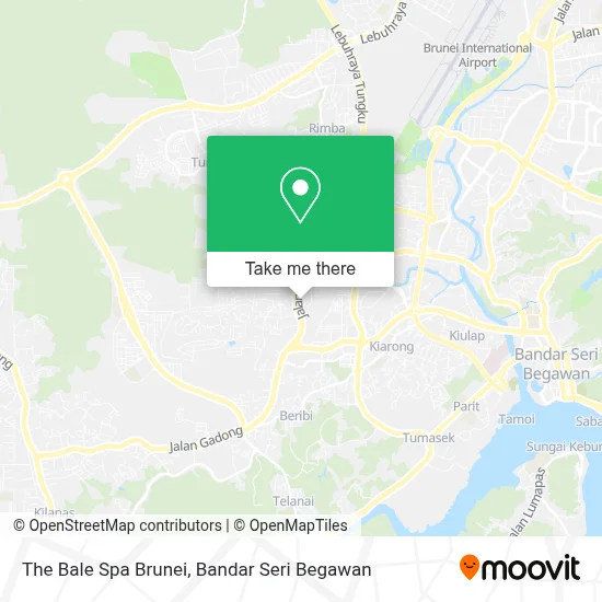 The Bale Spa Brunei map