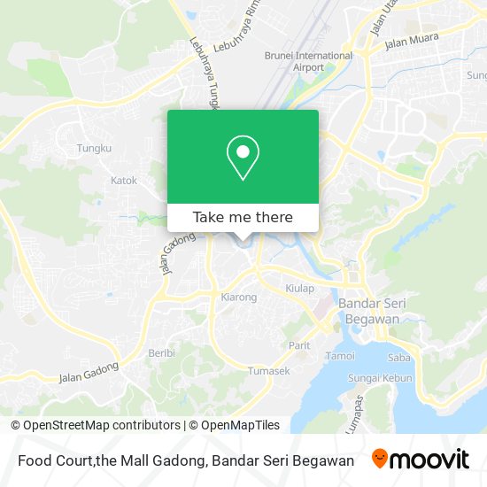 Food Court,the Mall Gadong map