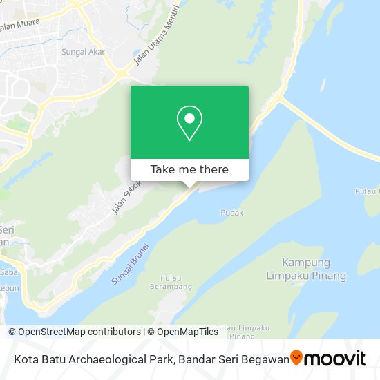 Kota Batu Archaeological Park map