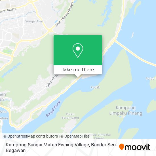 Kampong Sungai Matan Fishing Village map
