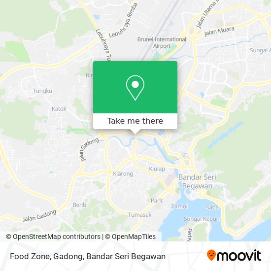 Food Zone, Gadong map