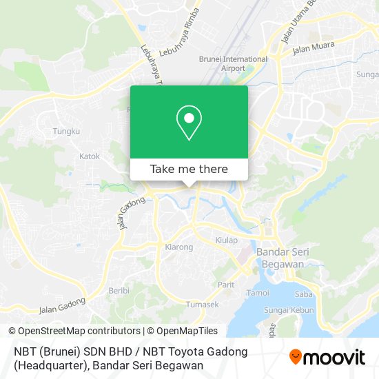 Peta NBT (Brunei) SDN BHD / NBT Toyota Gadong (Headquarter)