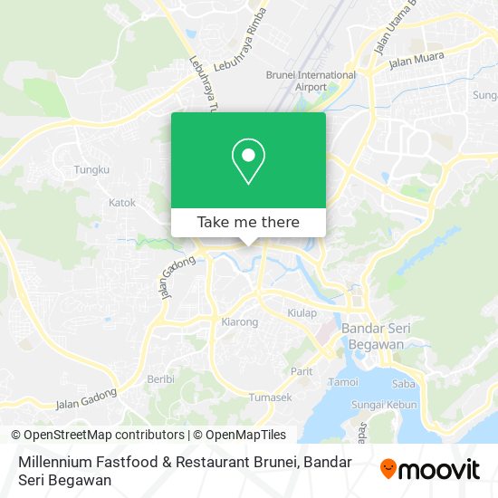 Millennium Fastfood & Restaurant Brunei map