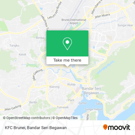 KFC Brunei map