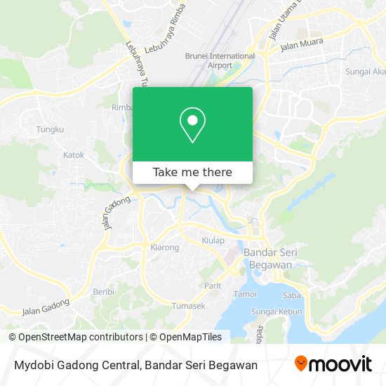 Mydobi Gadong Central map