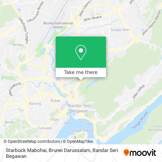 Peta Starbuck Mabohai, Brunei Darussalam