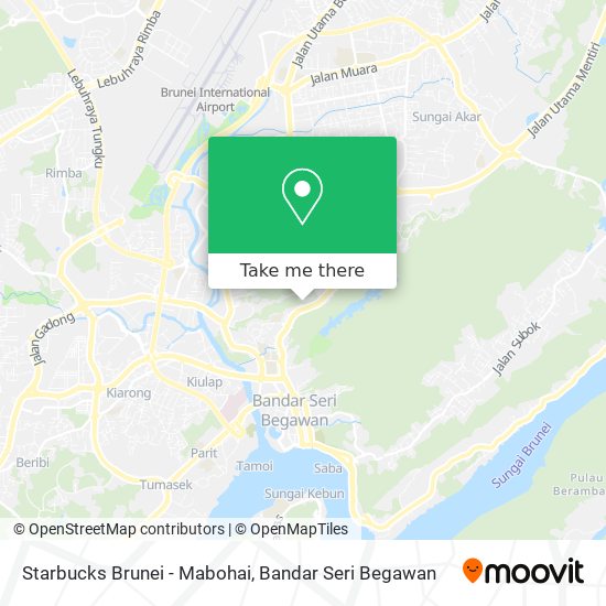 Starbucks Brunei - Mabohai map