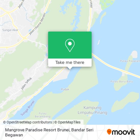 Mangrove Paradise Resort Brunei map