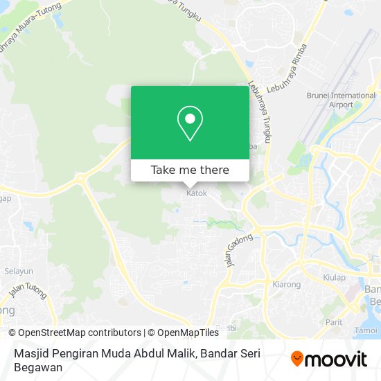 Peta Masjid Pengiran Muda Abdul Malik