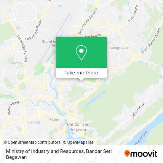 Ministry of Industry and Resources map