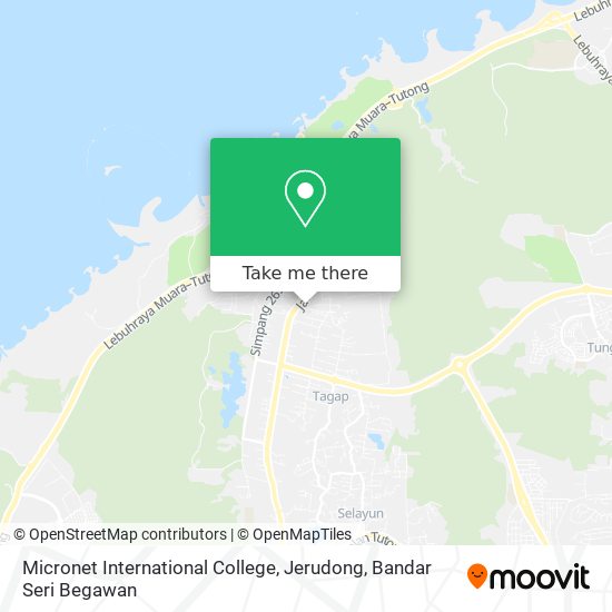 Micronet International College, Jerudong map