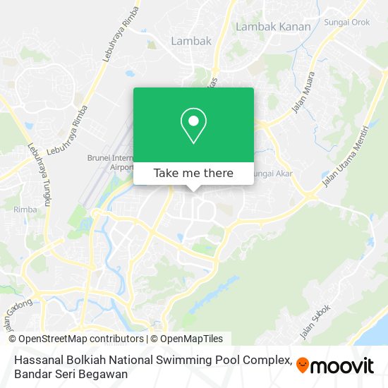 Hassanal Bolkiah National Swimming Pool Complex map