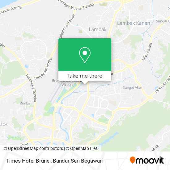 Times Hotel Brunei map
