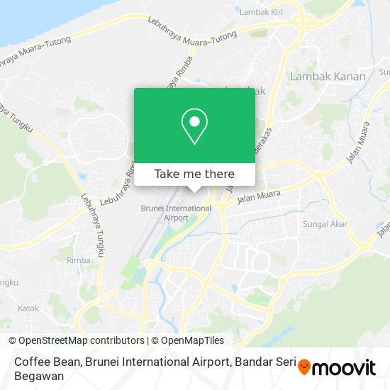 Coffee Bean, Brunei International Airport map