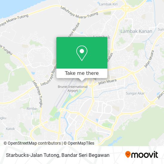 Peta Starbucks-Jalan Tutong