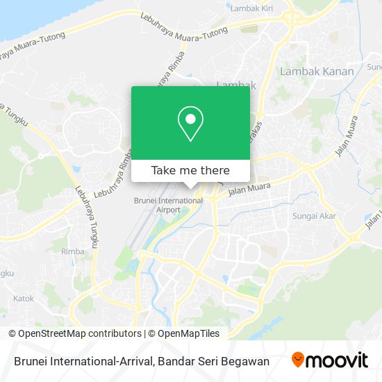 Brunei International-Arrival map