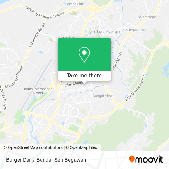 Burger Dairy map