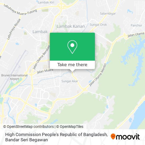 High Commission People's Republic of Bangladesh map